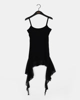 Rating Frill Unbalanced Sleeveless Top