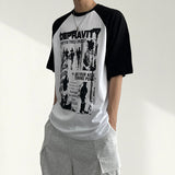 テラーカラーウェイラグラン半袖Tシャツ (4 colors)