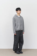 Wet Knitted Zip Hoodie