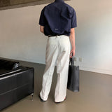 LMN セイントトゥタックリネンワイドパンツ (3 colors)