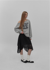 [MADE] リッツボートネックプリンティド長袖Tシャツ