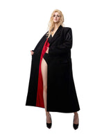 DKILLUMINATE FITTED LONG WOOL COAT