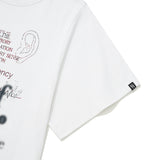 COLLECTION UNBALANCE CUTTING LOOSE FIT T-SHIRT [WHITE]