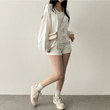 Amit Bolero Loose Fit Puff Knit Cardigan 