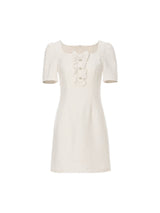 Modern ruffle mini dress
