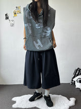 Reistar Tattoo Graphic Patch Balloon Bermuda Shorts 4color