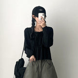 Lynx Ribbon Square Neck Shirring Blouse