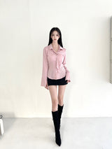 1066. Strap washing denim mini sk