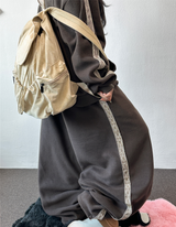 ボヘミアン サイドトラック フリース バルーン ハイネック ジップアップ🖤 3カラー
