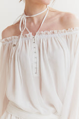 ANGEL HOOK DRESS white