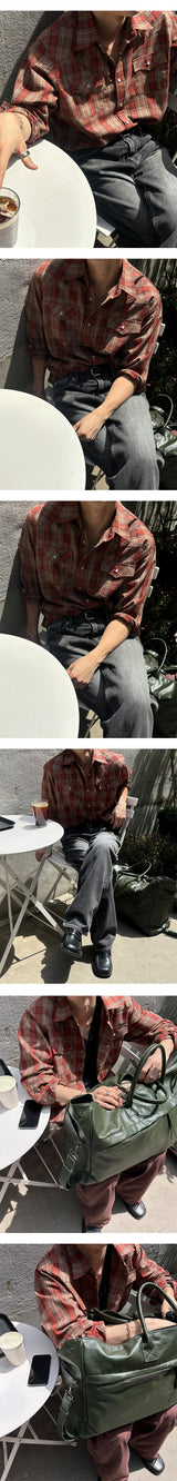 [S/S] Western check shirts(3color)