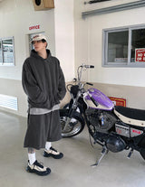 No.0637 pigment heavy hood & shorts SET (3color)