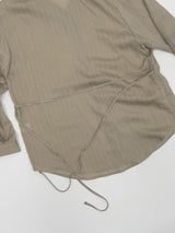 Rollin Belted Loose-Fit Long Blouse