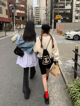 [MADE]ドットプリーツロングブーツカットパンツ