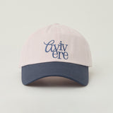 Avivere lettering cap Light pink navy