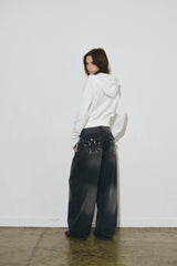 eg pk デニムパンツ (black)