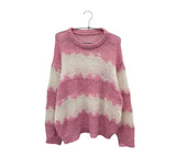 Jera Rouge Alpaca Color Block Knit (5c)