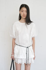 Organza Puff Top (Ivory)