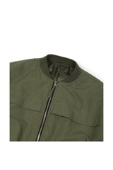 WASHED BOMBER JACKET (KHAKI)