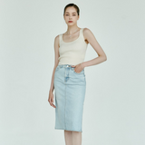 Silky sleeveless - Ivory - TKS001