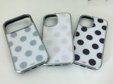 holiday dot gray (silver glass)