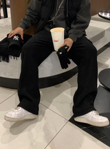 Stable Soft Cargo Fleece Brushed Semi Wide Banding Pants