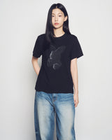 25FW WOMAN FUZZY RABBIT SHORT SLEEVE T-SHIRT