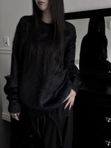 overfit angora round knit (unisex / 4color)