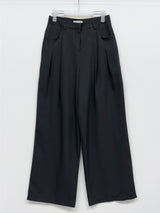 Launer Pocket Two-Tuck Wide Slacks