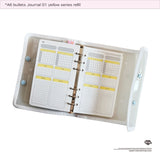 A6 bullets journal 01 yellow series refill
