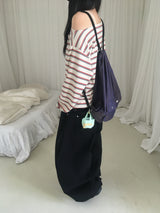 Sweet Stripe Off-Shoulder