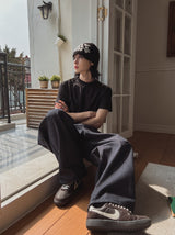 ロールスタンドカットクロップショートスリーブTシャツ