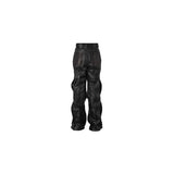 LINE LEATHER PANTS
