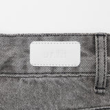 GRAY SEMI WIDE DENIM PANTS code 18113