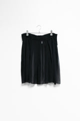 see-through cutting pleats skirt(3colors)