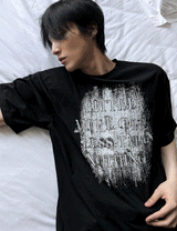 nebrae グランジ半袖Tシャツ