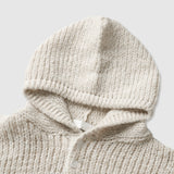 No.1496 alpaca button hood KNIT (3color)