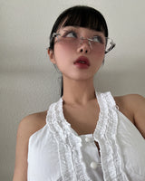 クロームクロスリムグラス