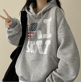LOVE American flag hood [Fleece]