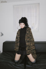 velvet cancan banding mini skirt