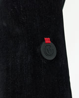 Mwoong Velvet Denim Flared-fit Pants(BLACK)
