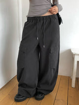 Zeta Cargo String Wide Banding Pants