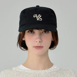 Leaf VZ Monogram Twill Pillbox Cap / Black