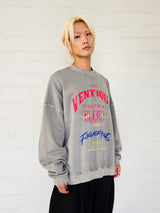 VENTIQUE ピグメントブラッドスウェットシャツ 2colors