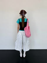 belted bermuda pants