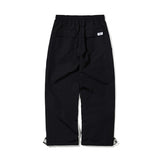 BASIC LOGO WIDE TRACK PANTS BLACK