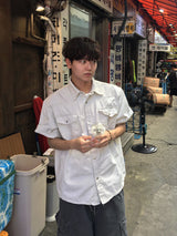 Shoden Washed ウエスタン半袖シャツ