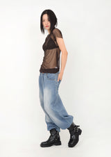 S-curve Mesh t-shirt