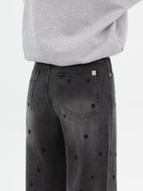 DOT PRINT STRAIGHT DENIM code 26002