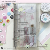 Half salty glitter binder